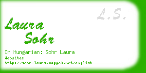 laura sohr business card